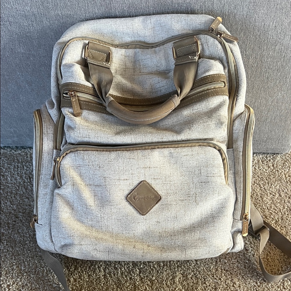 Ergobaby Cream and Tan Baby Bag